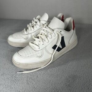 Veja Women's V-10 Sneakers Red/White/Blue - Size 7 US/38 EUR